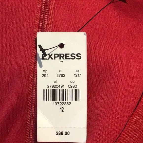 NWT Express Elegant Red Sleeveless Jumpsuit size 12 - Picture 10 of 11